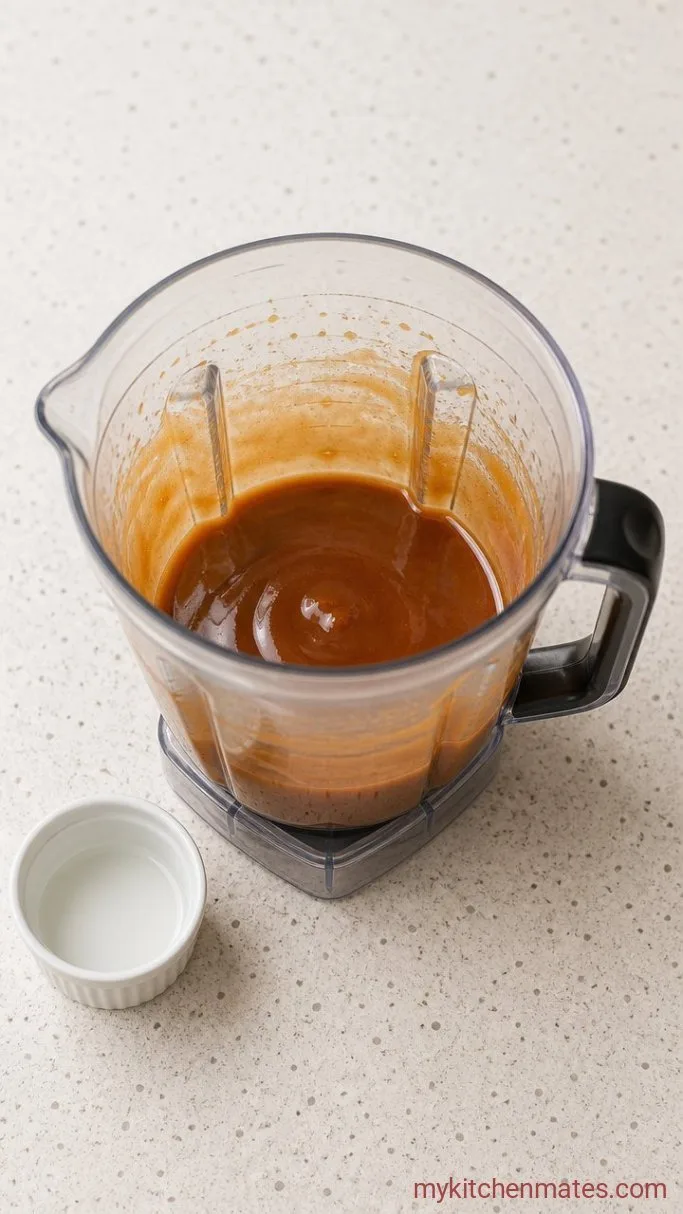 Quick 3-Ingredient Date Caramel Sauce Step 3: Adjust the Consistency