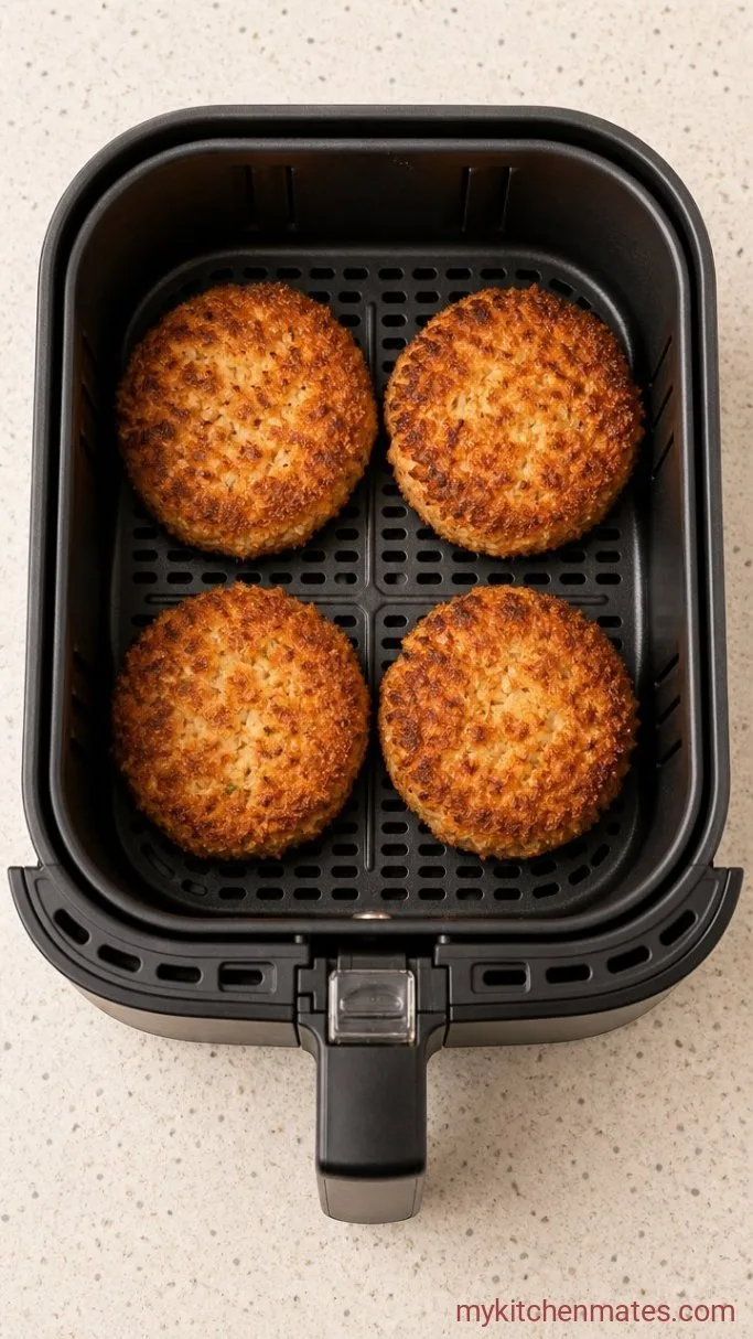 Step 3: Air Fry the Crab Cakes