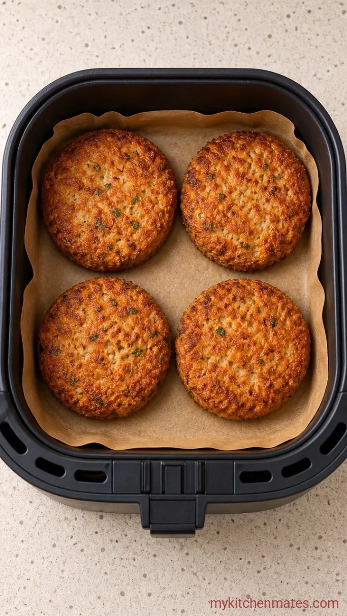 Crispy Air Fryer Tuna Patties (Ready in 20 Minutes) Step 3: Air Fry the Patties