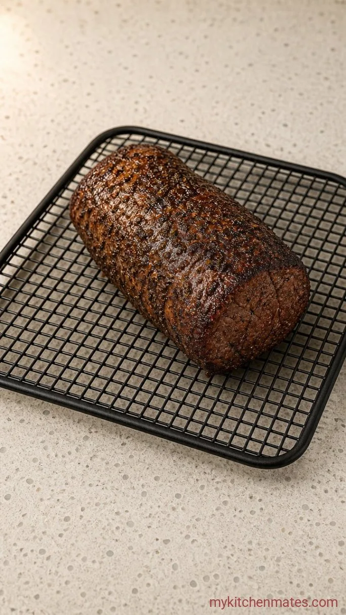Juicy Air Fryer Roast Beef in 35 Minutes Step 3: Air Fry the Roast