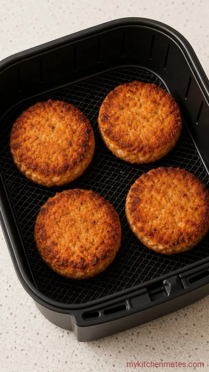 Step 3: Air Fry the Salmon Patties