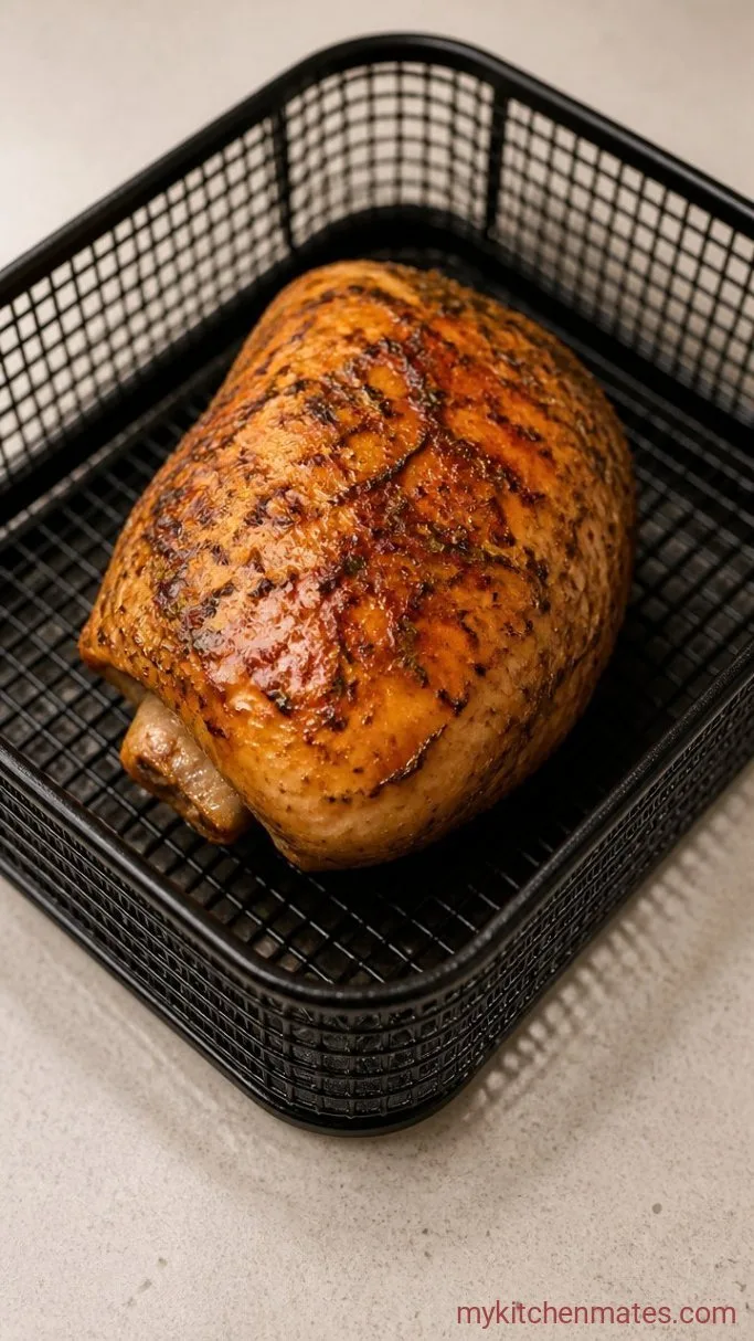 60-Minute Juicy Air Fryer Turkey Breast Step 3: Air Fry the Turkey Breast