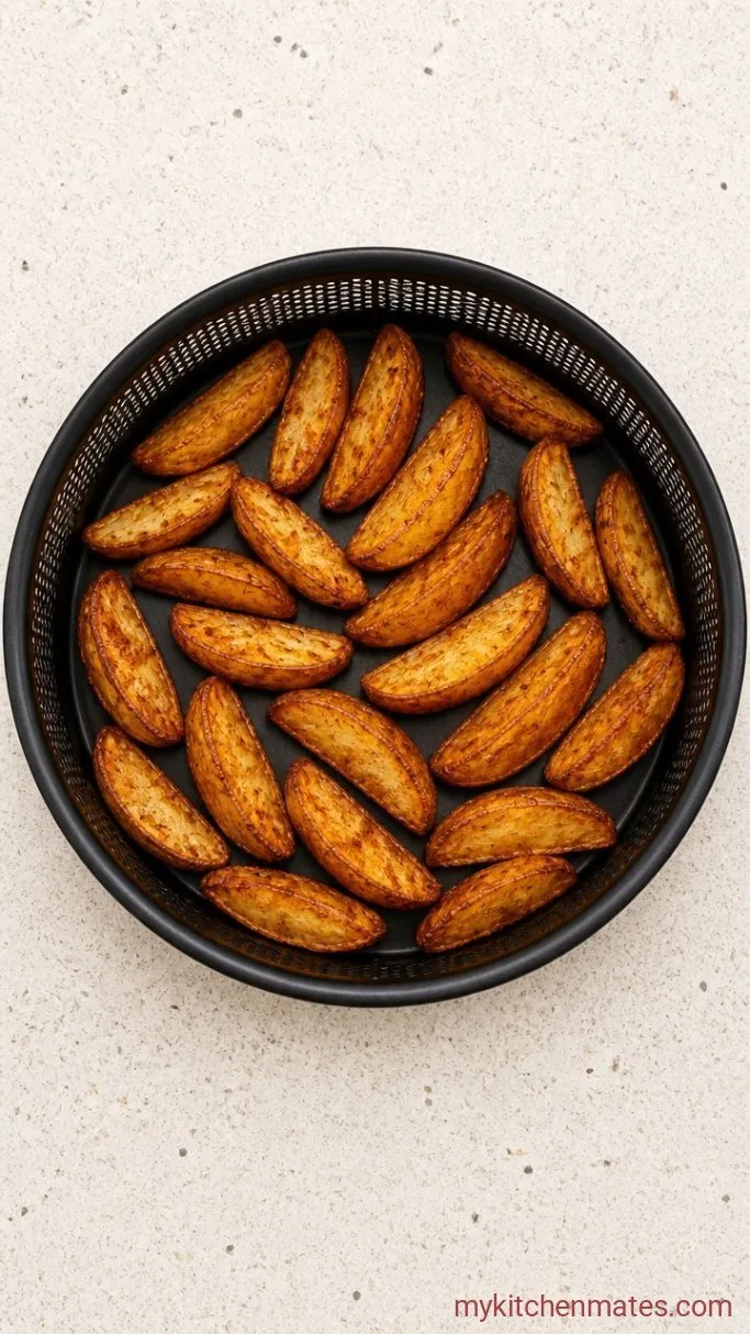 Extra Crispy Air Fryer Potato Wedges (Ready in Under 30 Minutes) Step 3: Air Fry the Wedges