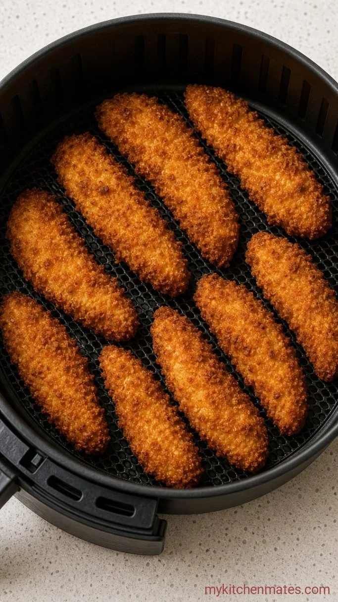 Crispy Air Fryer Chicken Tenders (Ready in 20 Minutes) Step 3: Air Fry Until Golden and Crispy