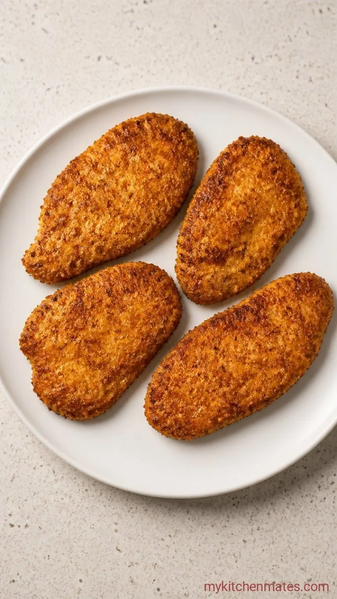 Crispy Air Fryer Chicken Parmesan Step 3: Air Fry Until Golden