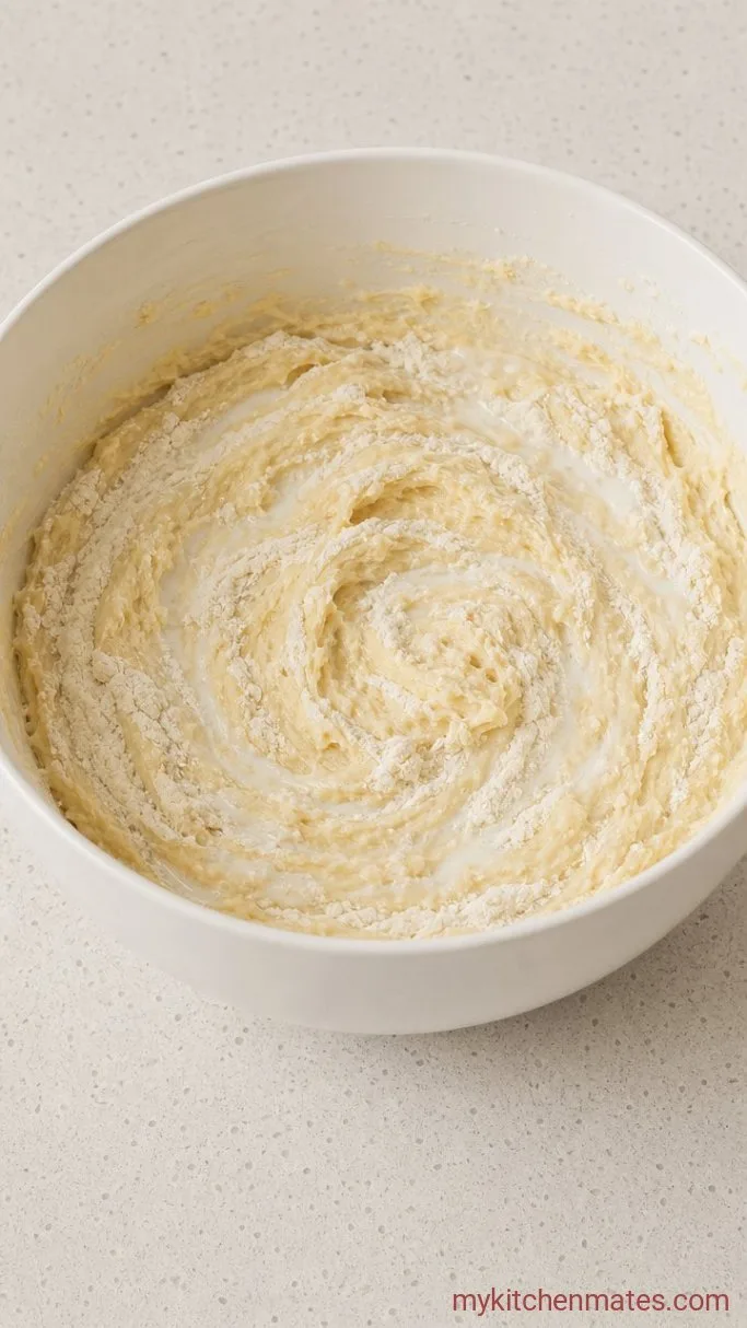 Step 3: Alternate the Dry Mix and Buttermilk