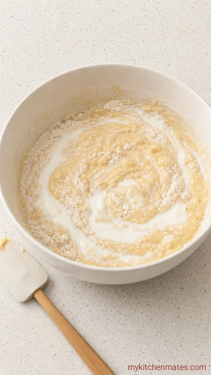 Step 3: Alternate Wet and Dry Ingredients