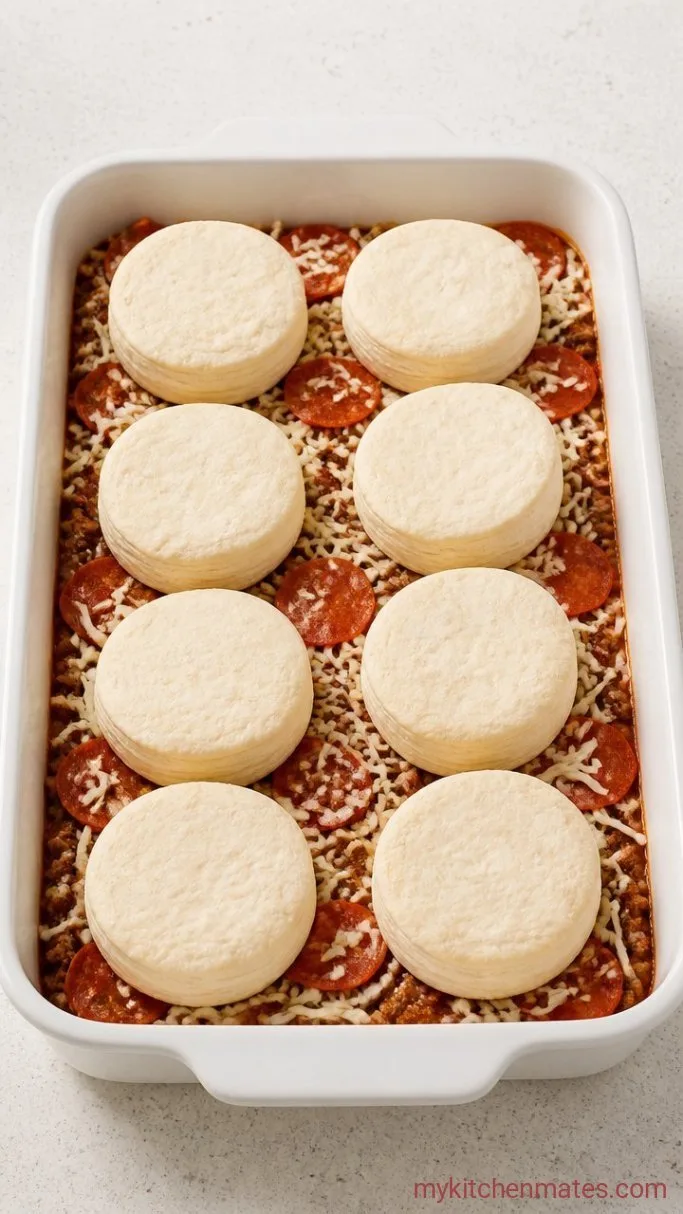 Step 3: Arrange the Biscuit Topping
