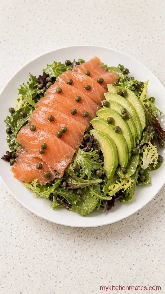 Step 3: Arrange the Salmon and Avocado