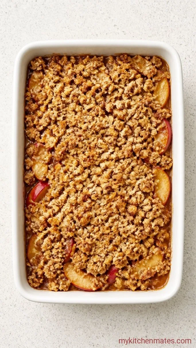 Healthy Apple Crisp Step 3: Assemble and Bake the Crisp