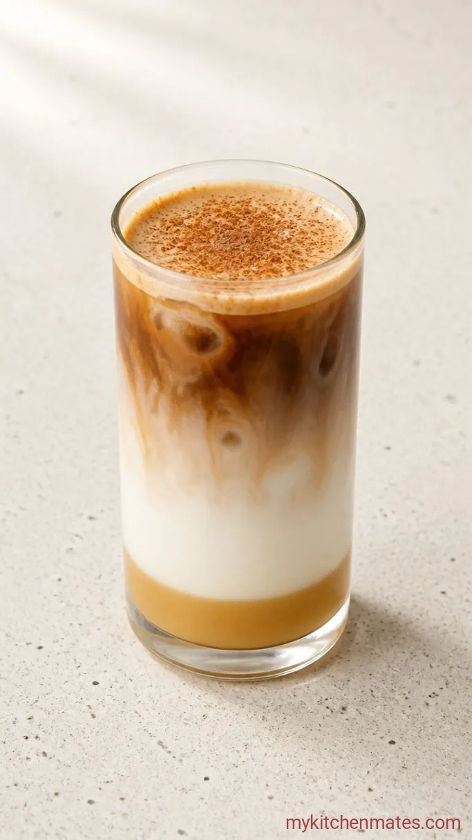 Easy Homemade Sugar Cookie Latte (in 5 Minutes) Step 3: Assemble and Pour the Latte