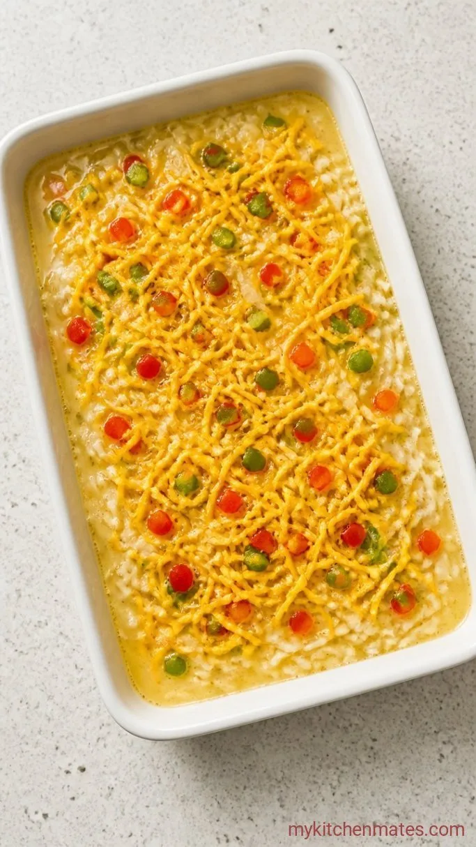One-Dish Cheesy Hashbrown Egg Bake Step 3: Assemble the Casserole