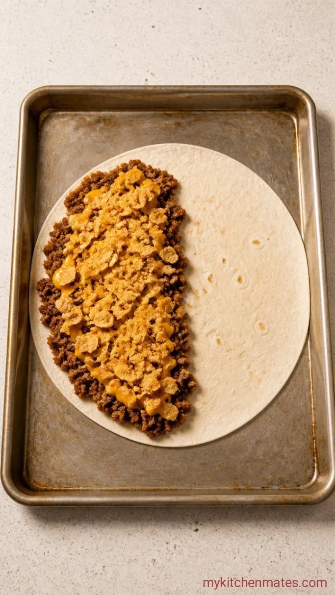 Step 3: Assemble the Crunchwrap Base