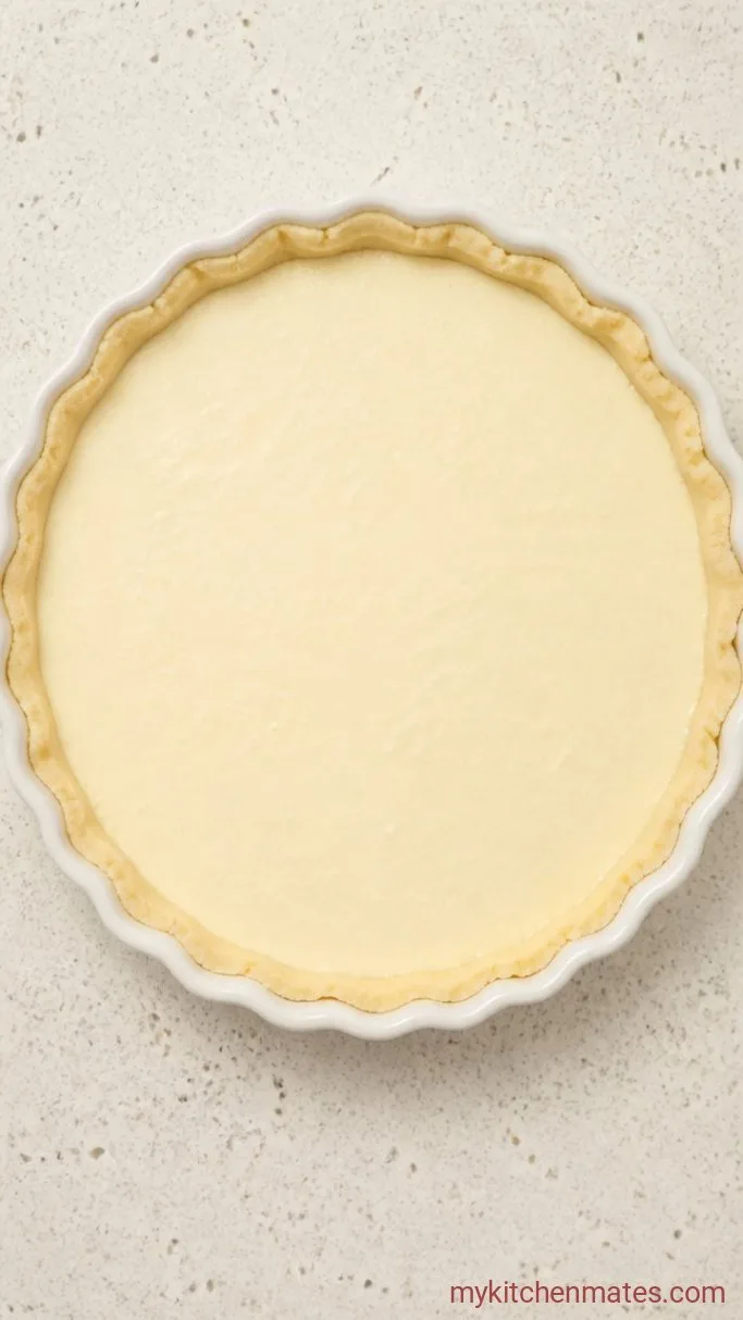 Easy Cottage Cheese Pie That Tastes Like Cheesecake Step 3: Assemble the Pie