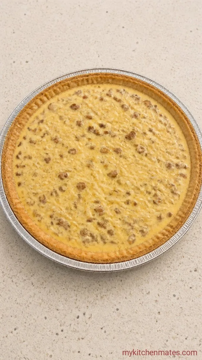 Sausage Quiche Ready in Under an Hour Step 3: Assemble the Quiche