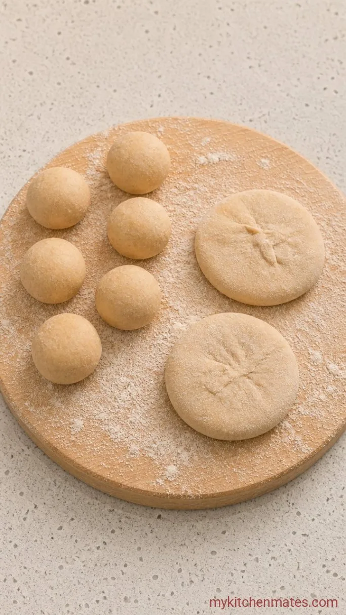 Flaky, Spiced Aloo Paratha (Indian Potato Flatbread) Step 3: Assemble the Stuffed Balls