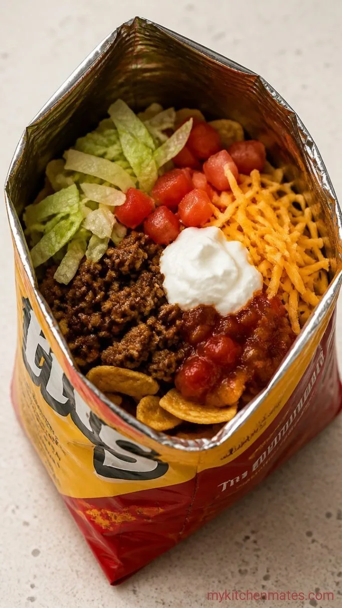 Step 3: Assemble the Walking Tacos