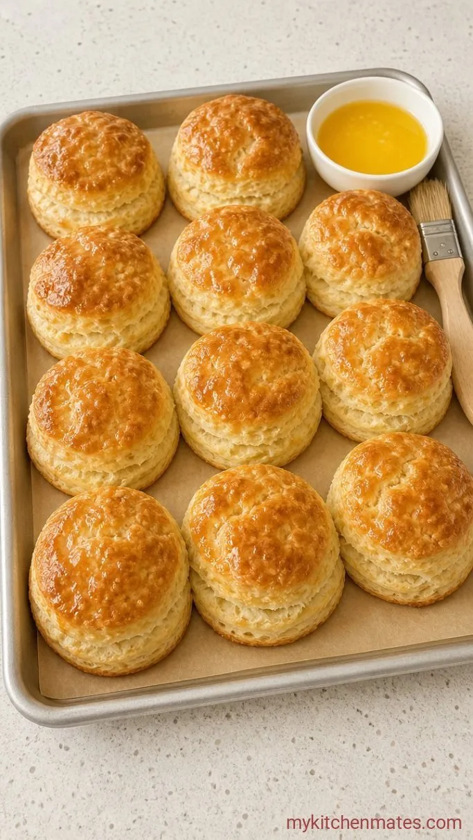 Step 3: Bake and Brush with Butter