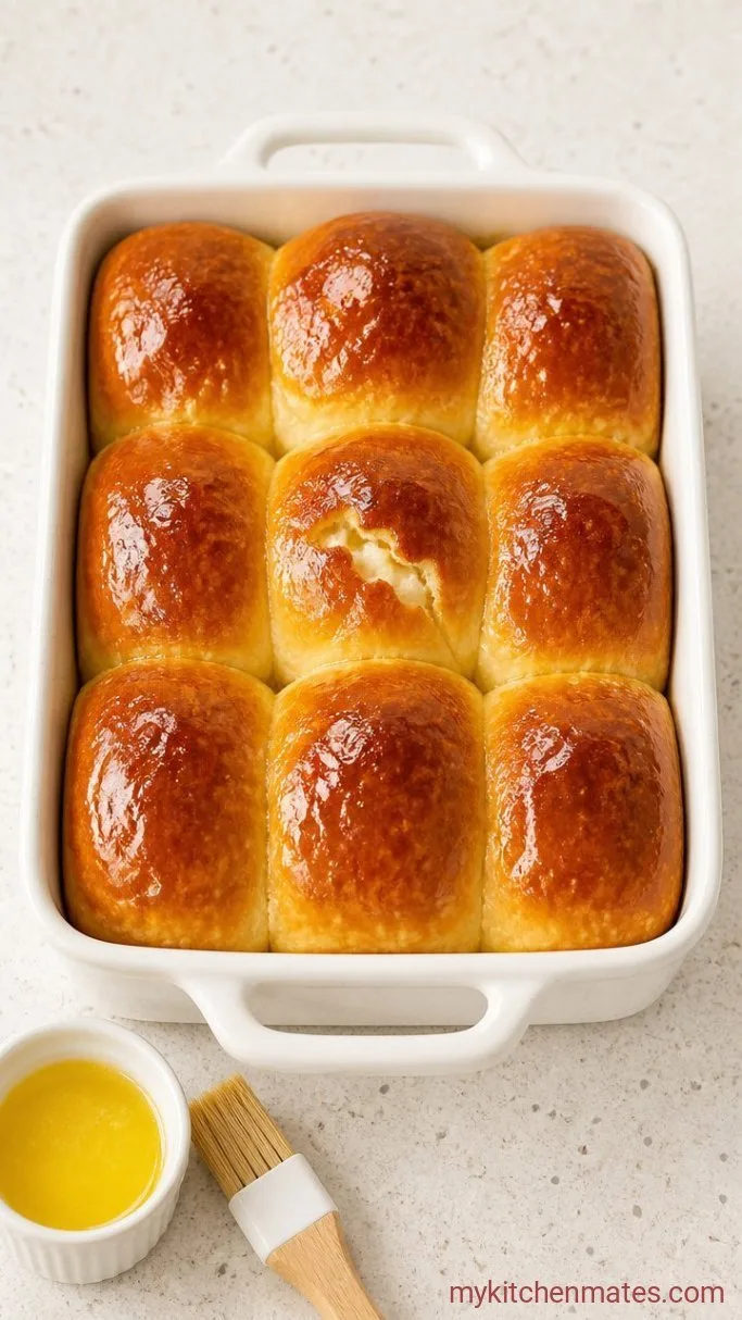 Step 3: Bake and Brush with Butter