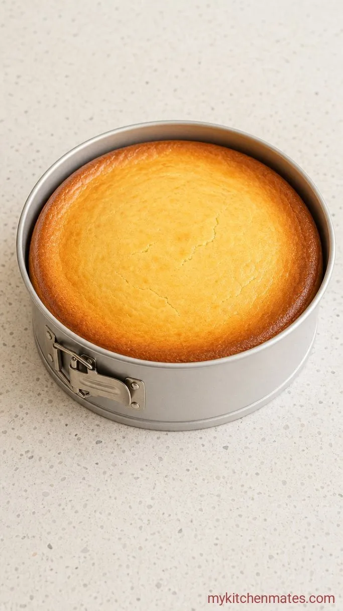 Step 3: Bake and Cool the Cheesecake
