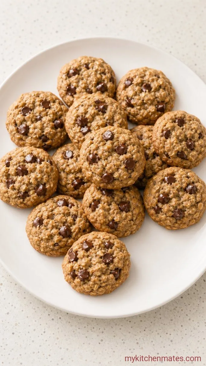 3-Ingredient Banana Oatmeal Chocolate Chip Cookies Step 3: Bake and Cool