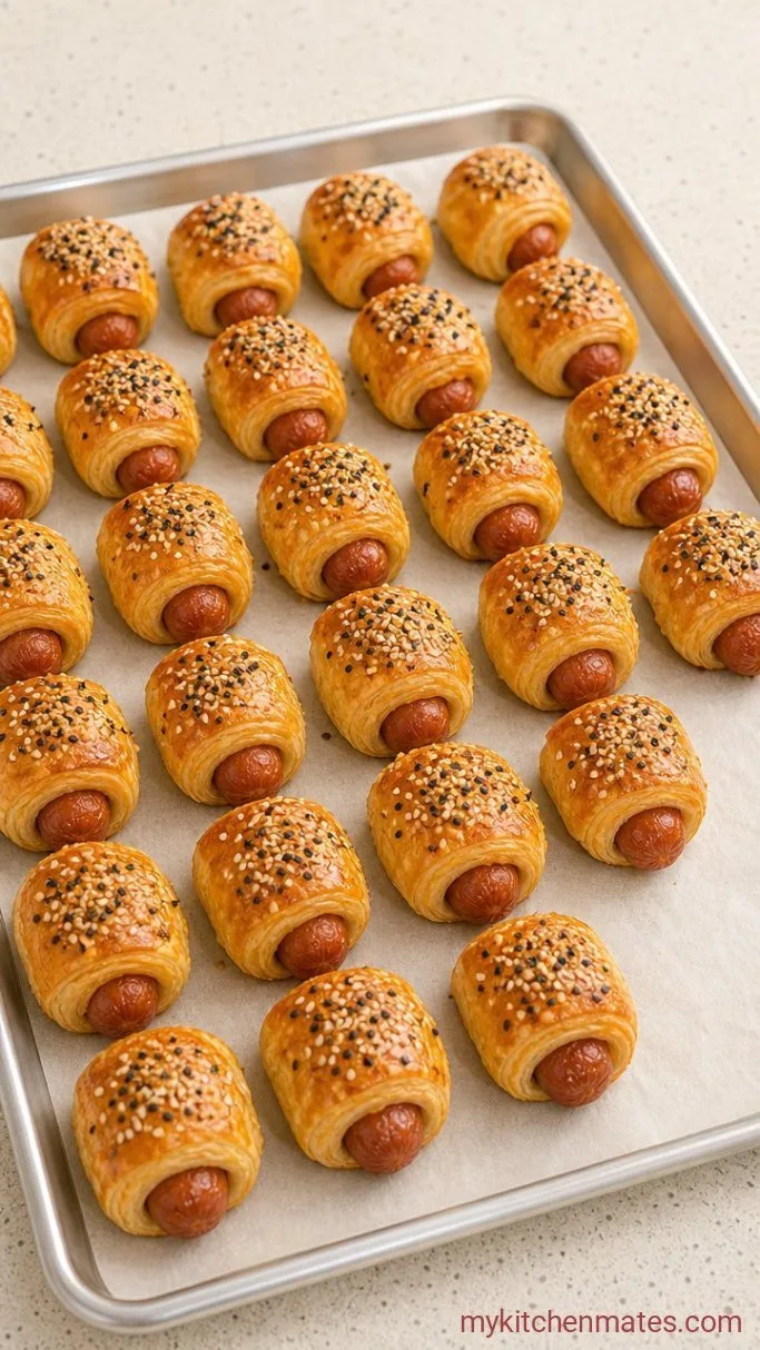 Quick 3-Ingredient Gluten-Free Pigs in a Blanket Step 3: Bake and Serve
