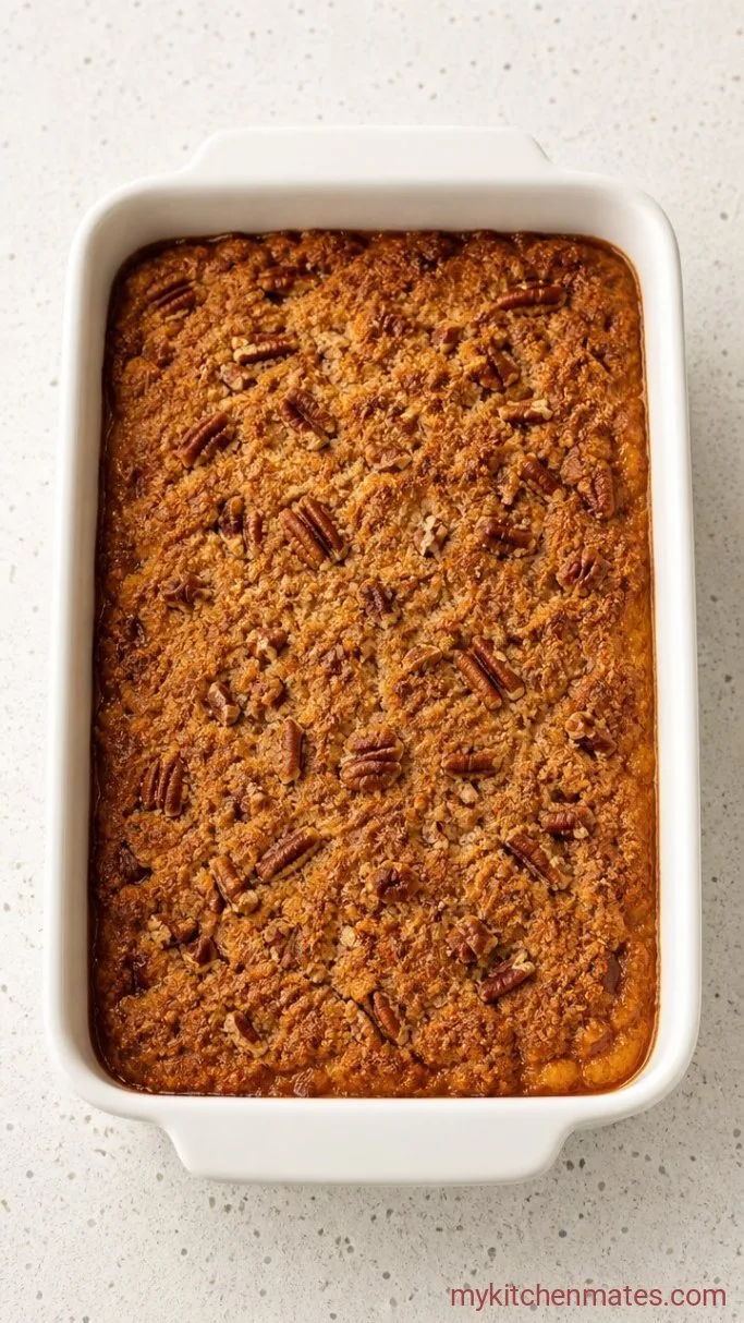 Easy Pumpkin Dump Cake (No Stirring Needed) Step 3: Bake the Cake