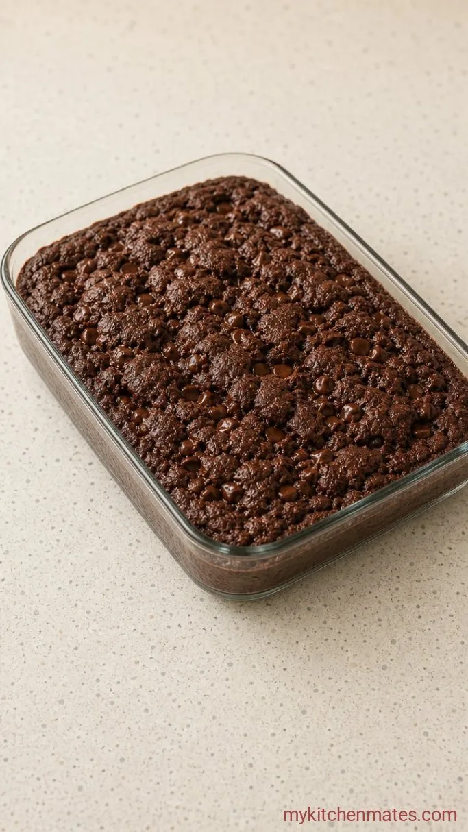 4-Ingredient Chocolate Dump Cake Step 3: Bake the Cake