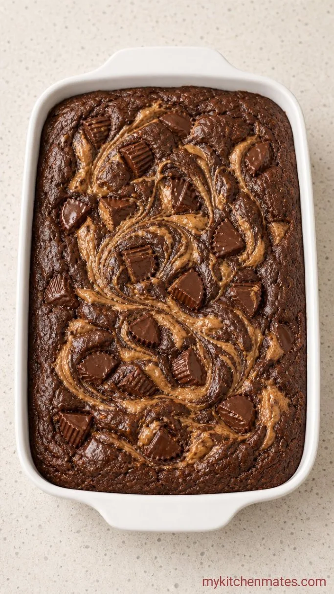 5-Ingredient Peanut Butter Cup Dump Cake Step 3: Bake the Cake