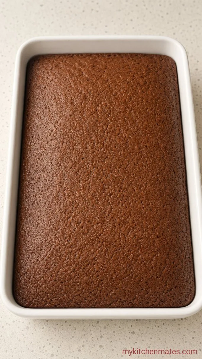 German Chocolate Sheet Cake (So Much Easier Than Layers) Step 3: Bake the Cake