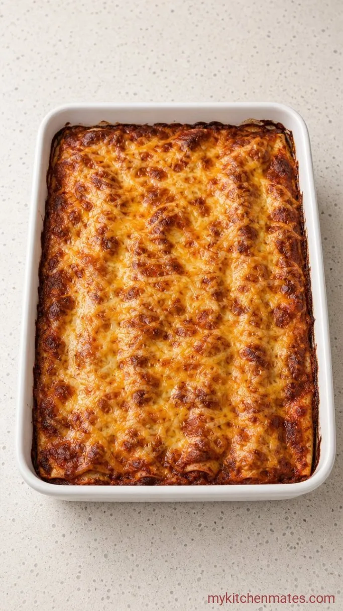 Leftover Turkey Enchilada Casserole Step 3: Bake the Casserole