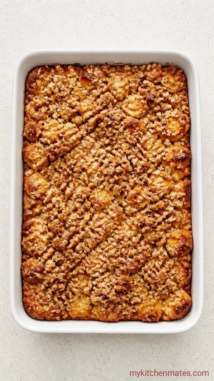 Overnight Dairy Free French Toast Casserole Step 3: Bake the Casserole