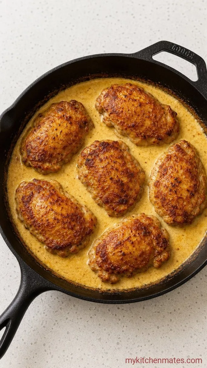 One-Pan Keto Baked Chicken with Creamy Garlic Sauce Step 3: Bake the Chicken in the Sauce