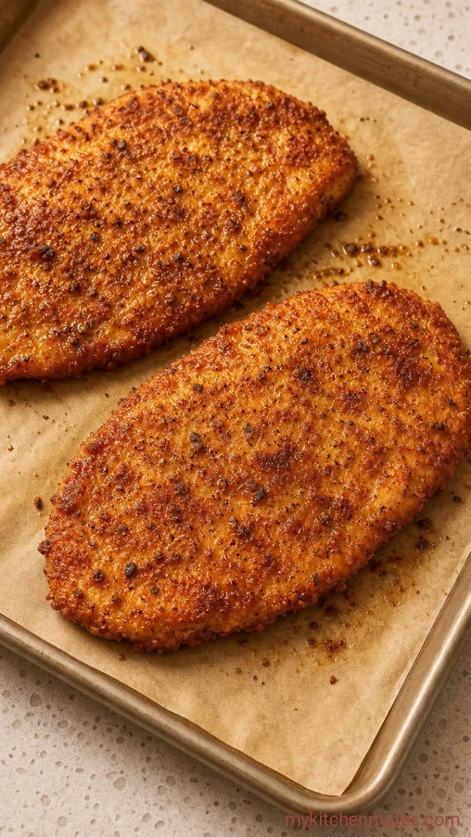 Crispy Baked Panko Chicken Breast in 30 Minutes Step 3: Bake the Chicken