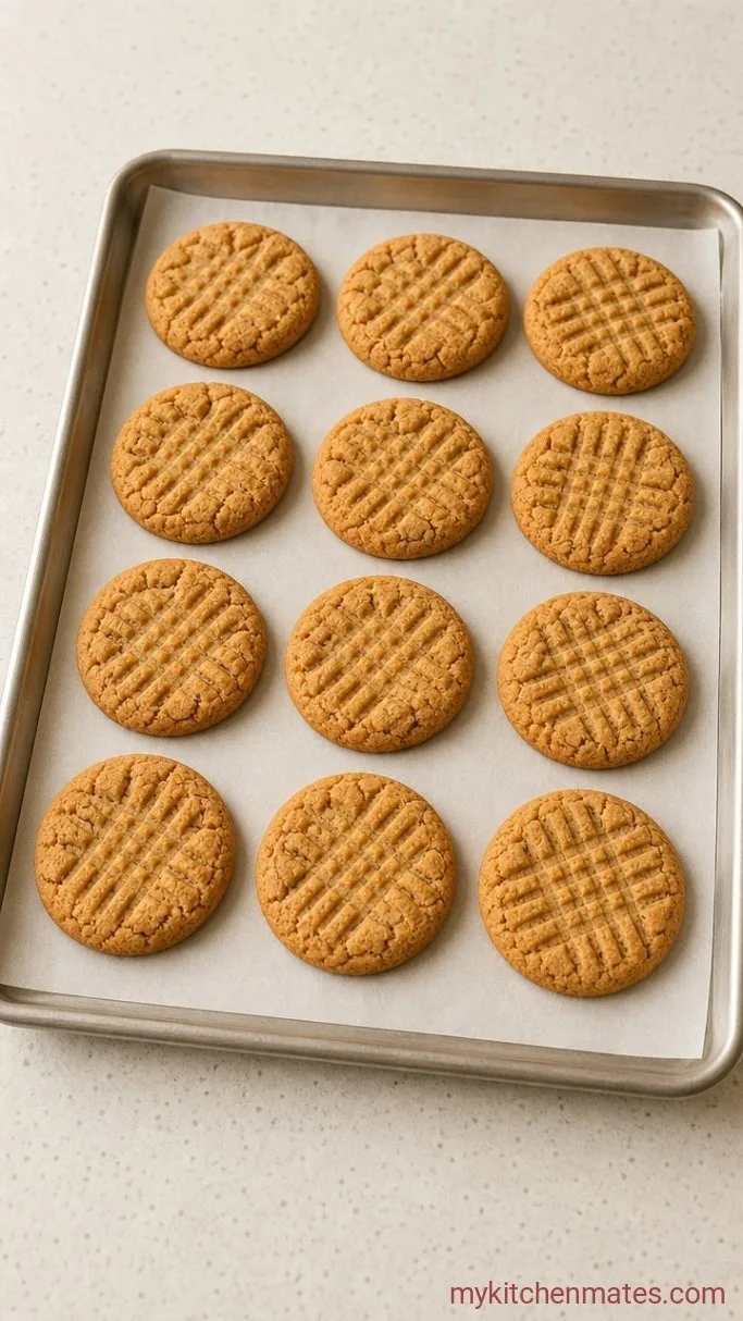 3-Ingredient Kraft Peanut Butter Cookies Step 3: Bake the Cookies