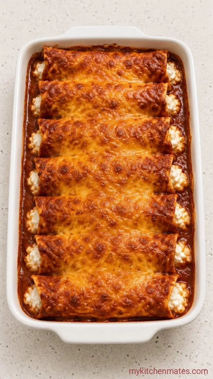 30-Minute Cottage Cheese Enchiladas Step 3: Bake the Enchiladas
