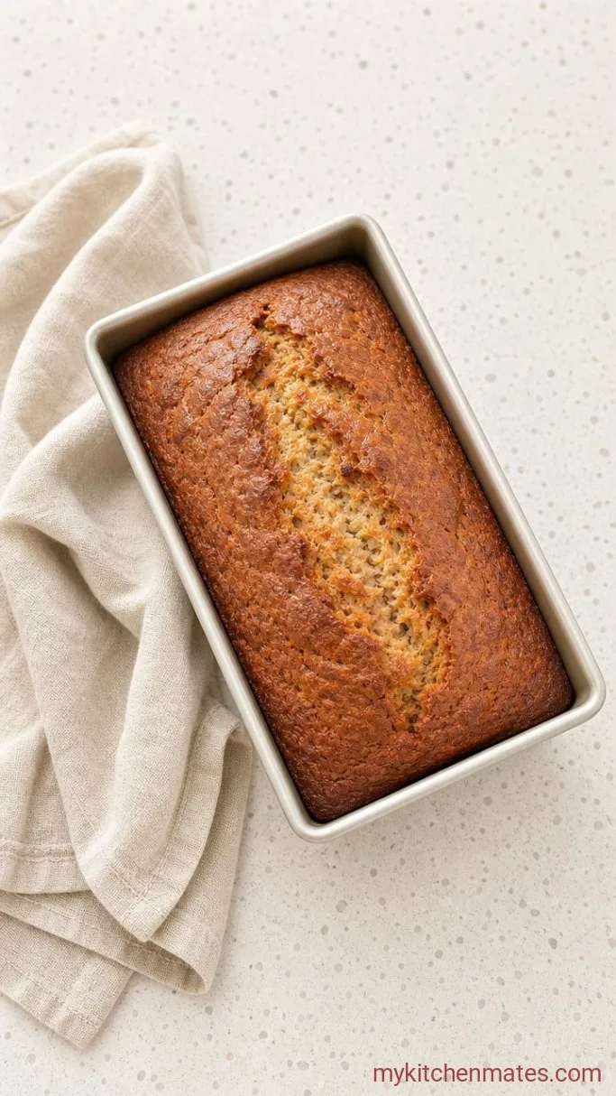 Moist One-Bowl Banana Loaf Cake Step 3: Bake the Loaf