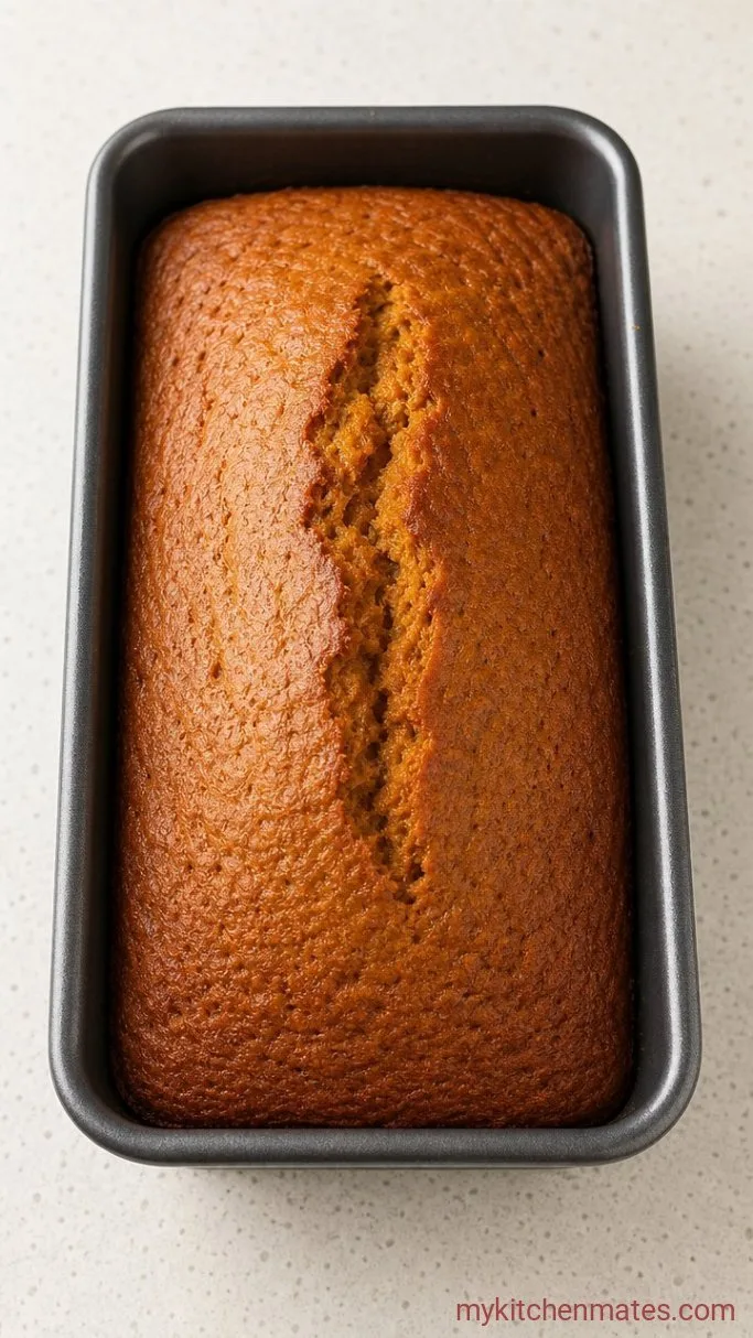 Moist Vegan Pumpkin Bread (One Bowl) Step 3: Bake the Loaf
