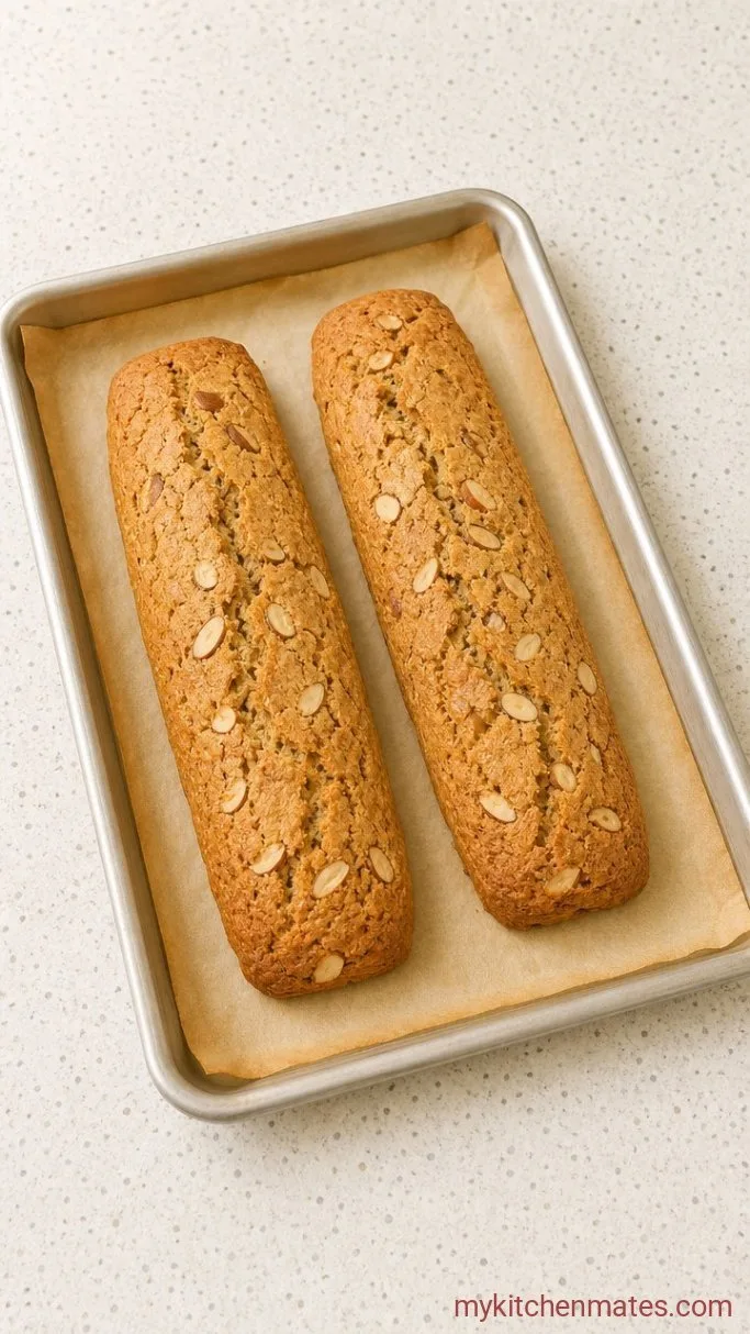Gluten Free Biscotti That Actually Snap Step 3: Bake the Logs