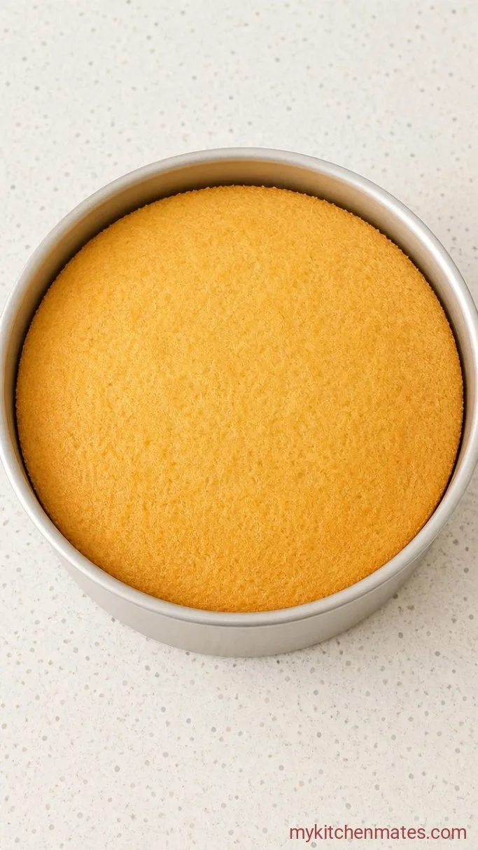 Light and Airy Strawberry Sponge Cake Step 3: Bake the Sponge