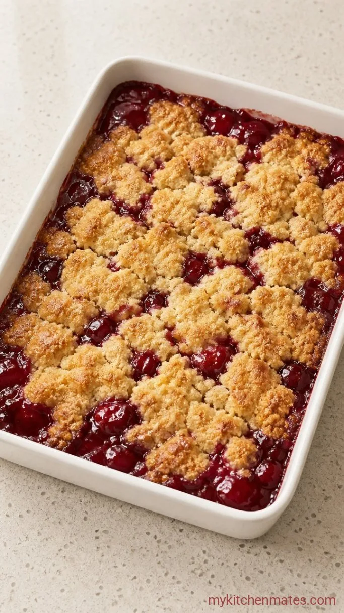 Quick And Easy Cherry Dump Cake Step 3: Bake Until Bubbly