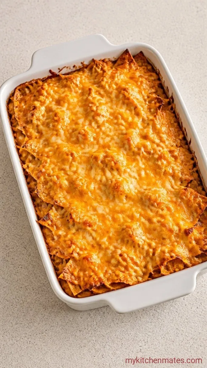 Easy Crunch Wrap Casserole (30 Minutes, One Pan) Step 3: Bake Until Bubbly