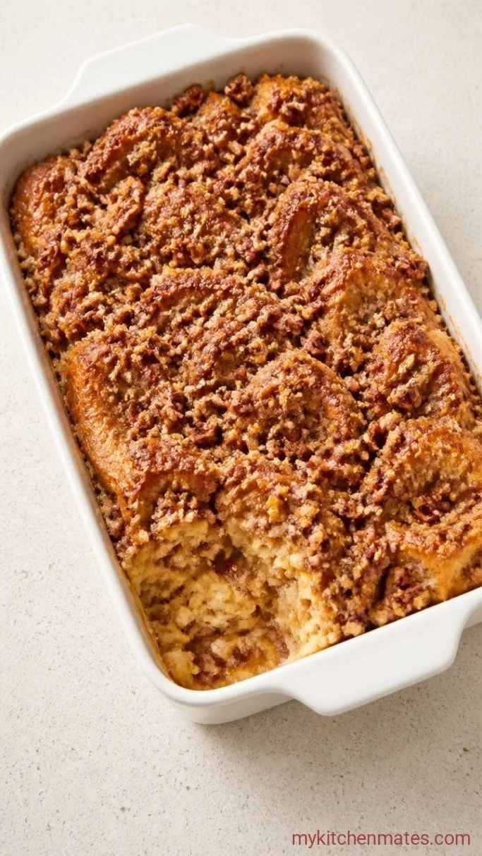 Overnight French Toast Casserole Step 3: Bake Until Golden and Puffed