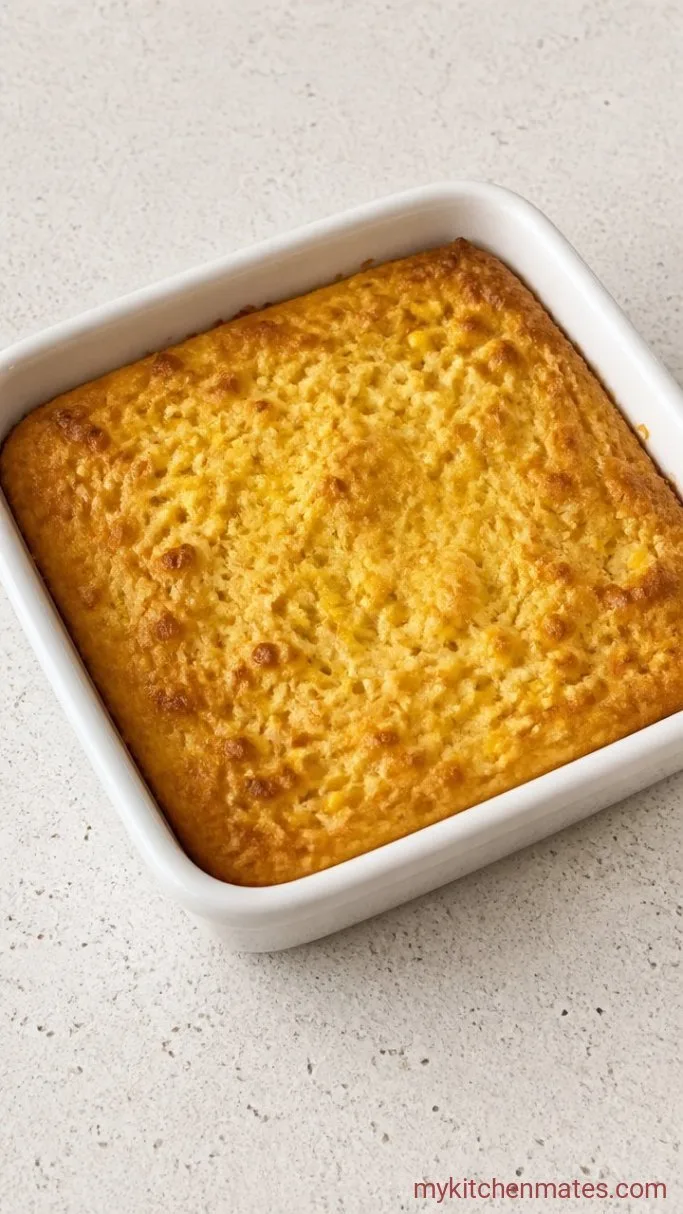 5-Ingredient Cream Cheese Corn Casserole Step 3: Bake Until Golden and Set
