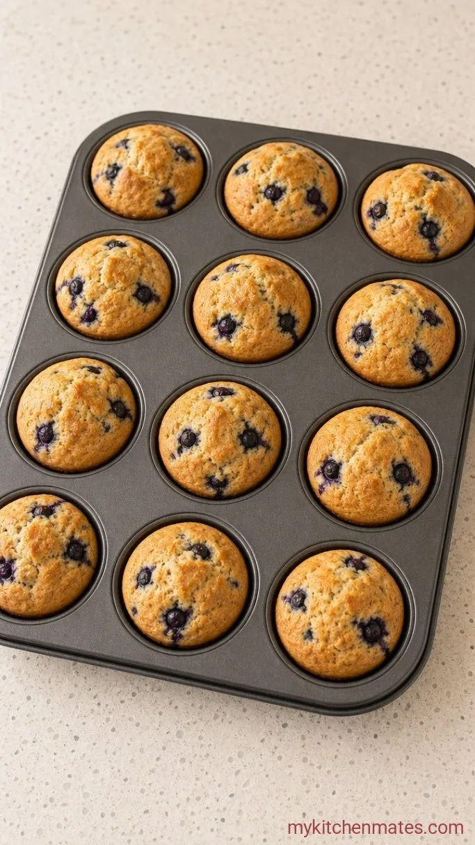 Protein Pancake Muffins (One Bowl, 30 Minutes) Step 3: Bake Until Golden