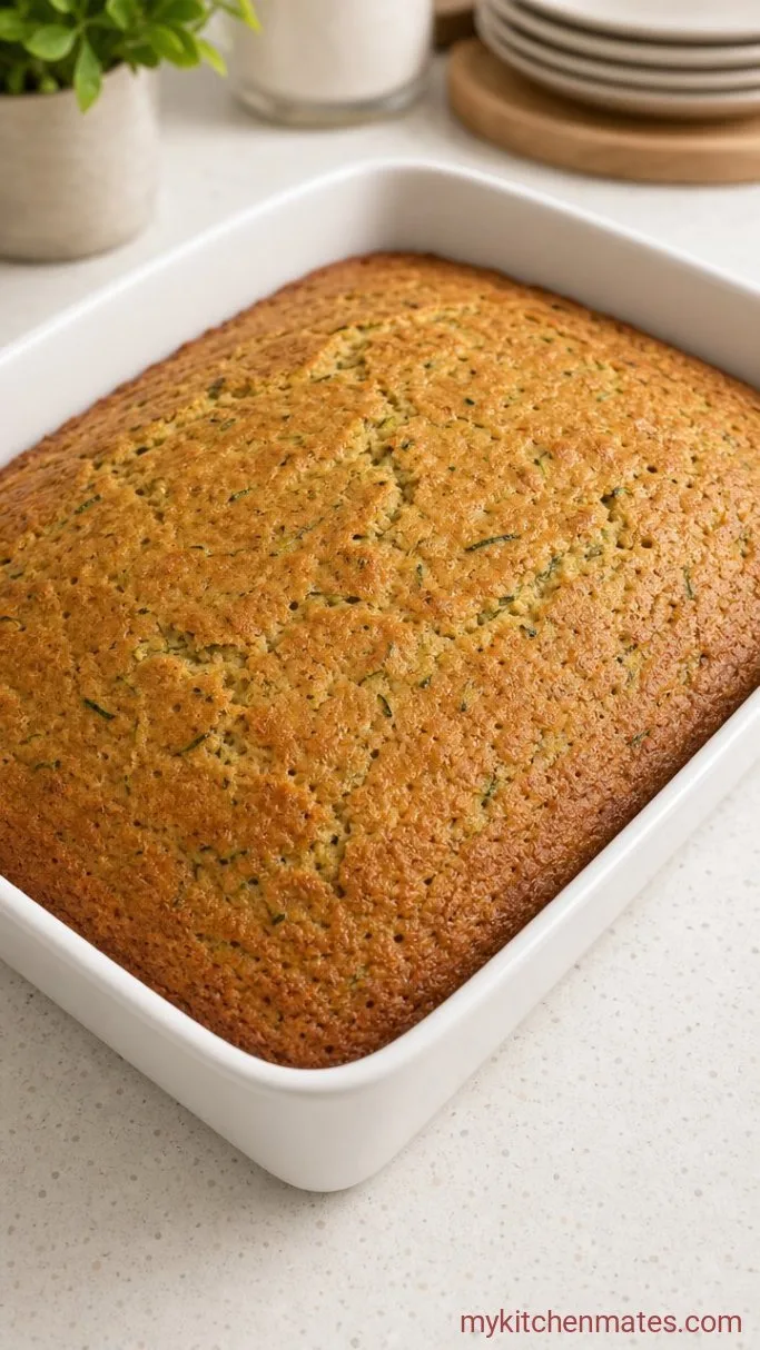 Moist Zucchini Sheet Cake With Cream Cheese Frosting Step 3: Bake Until Golden