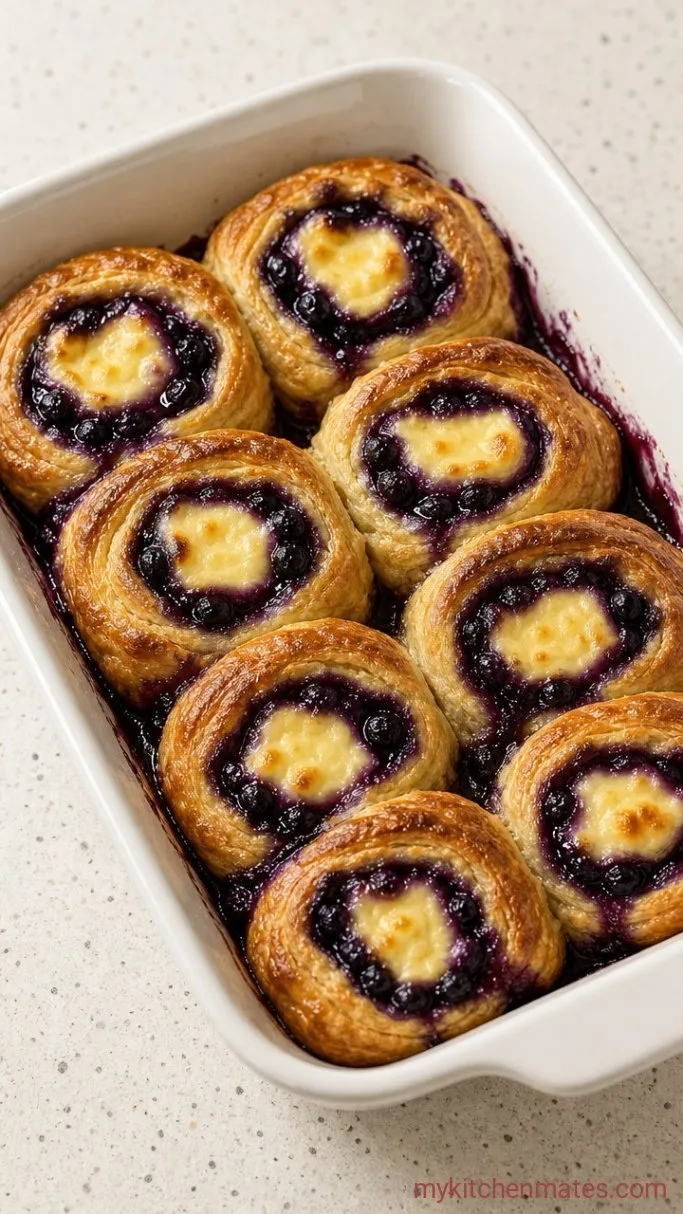Quick Blueberry Cheesecake Rolls (with Crescent Dough) Step 3: Bake Until Golden