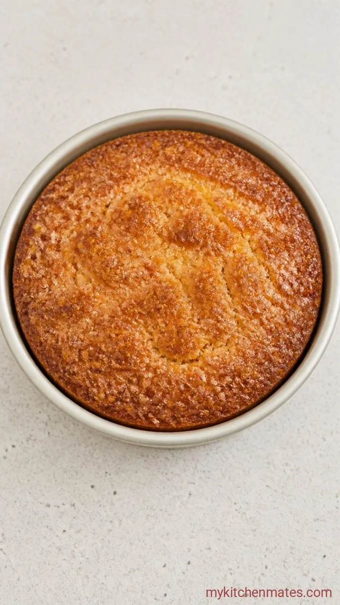 Moist Lemon Crunch Cake with a Crackly Lemon Topping Step 3: Bake Until Golden