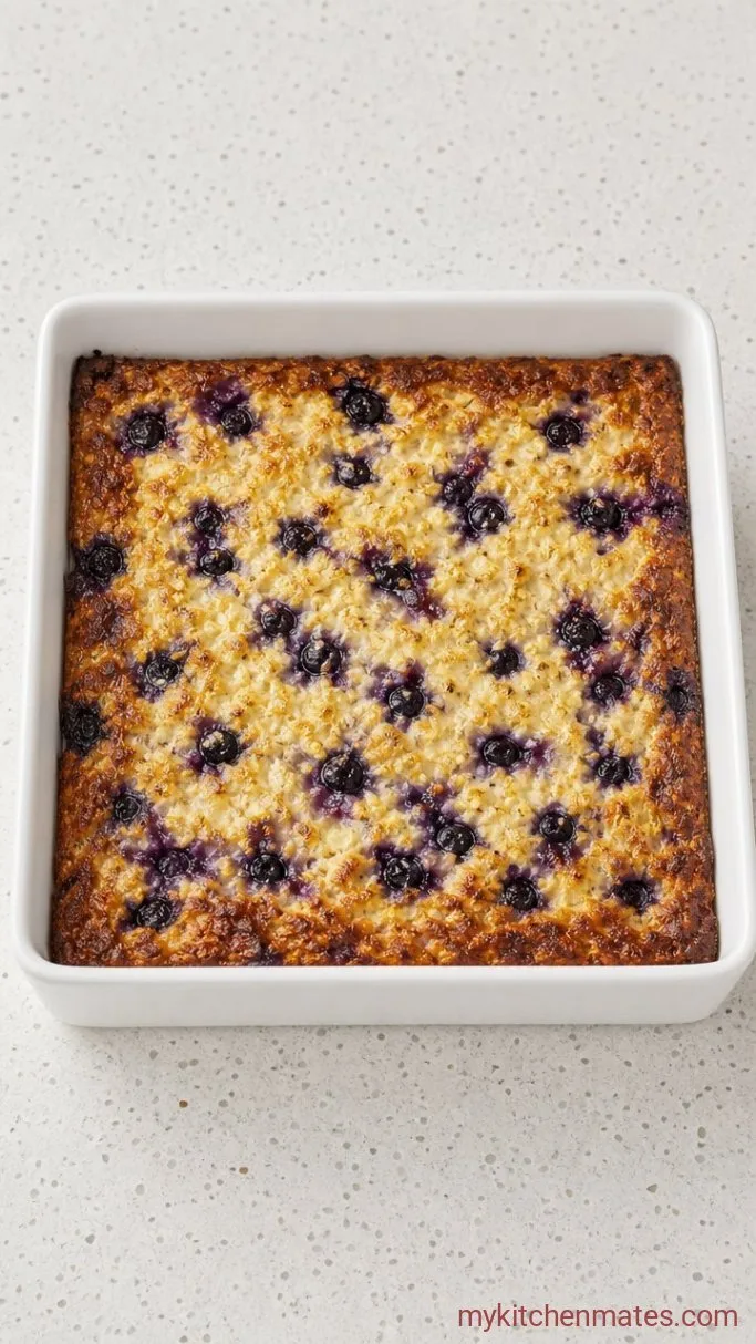 High-Protein Blueberry Cottage Cheese Breakfast Bake Step 3: Bake Until Golden
