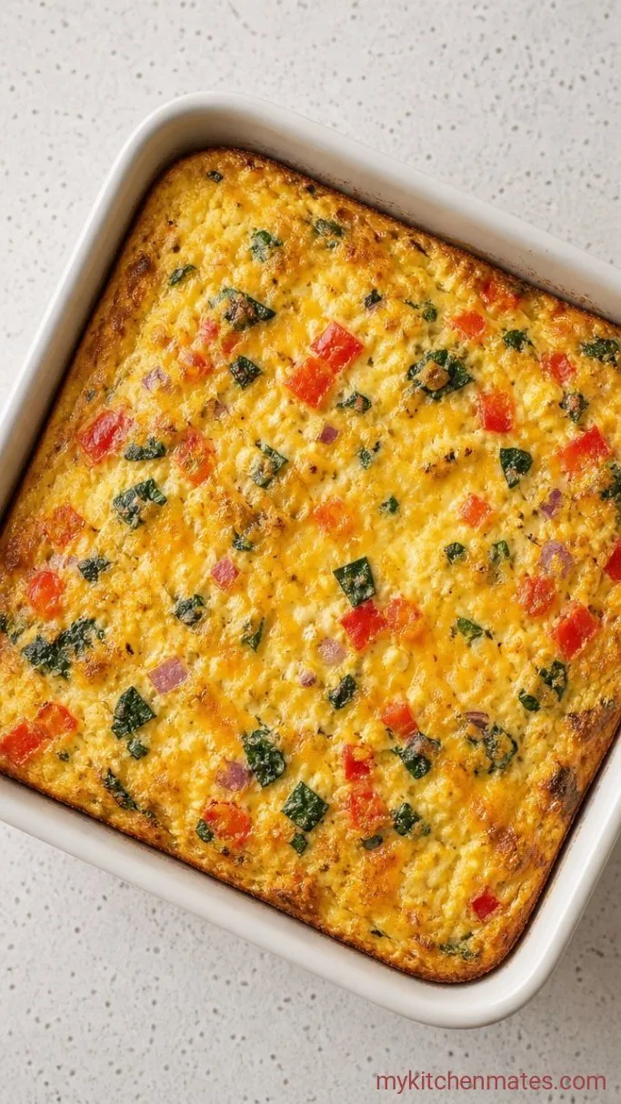 High-Protein Baked Cottage Cheese Eggs (5-Minute Prep) Step 3: Bake Until Puffed and Golden